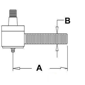 A-886802M91 THREADED ROD END RH      