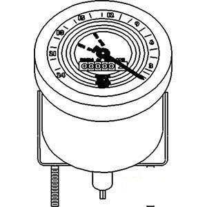 A-890421M92 TACHOMETER (MPH)         