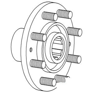 A-8N1171 HUB REAR AXLE            