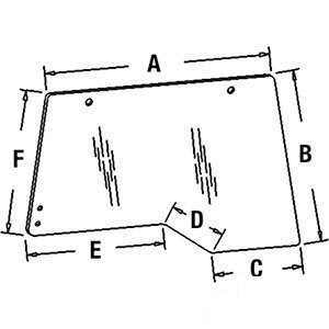 A-96671C3 GLASS SIDE WINDOW - RH