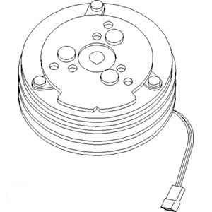 A-F0NN19D649AA CLUTCH SANDEN DBL GROOVE 
