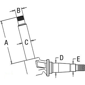 A-A167024 SPINDLE LH/RH            