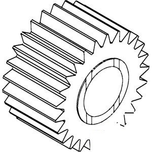 A-A168175 GEAR FINAL DRIVE PINION  