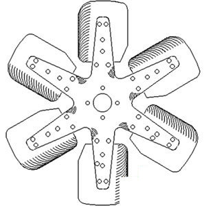 A-A173030 FAN (6 BLADE)            