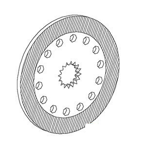 A-A190067 BRAKE FRICTION PLATE     
