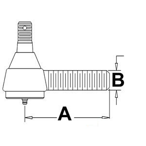 A-A28704 TIE ROD LH THREAD        