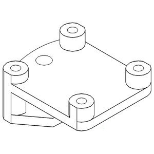 A-A57201 DRAWBAR BRACKET LESS 3PT 