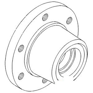 A-A57336 HUB 6 BOLT               