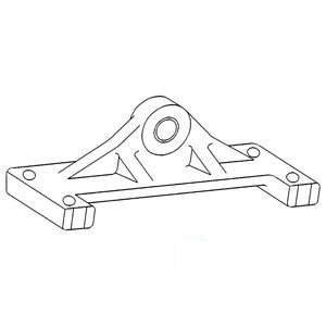 A-A59614 REAR SUPPORT FRONT AXLE  