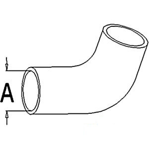 A-A60169 RADIATOR HOSE UPPER      