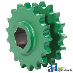A-AE39301 SPROCKET DOUBLE; 17/17 T