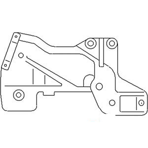 John Deere TRACTOR SUPPORT-DRAFT-LINK-RH 