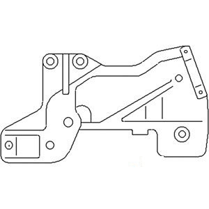 John Deere TRACTOR SUPPORT-DRAFT-LINK-LH 