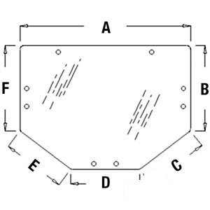 A-AL156653 GLASS REAR WINDOW        