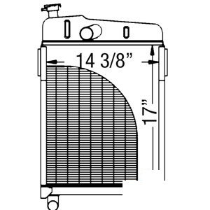 John Deere TRACTOR RADIATOR 