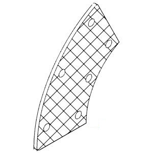 A-AR28487 BRAKE PAD (3/BAG) FIBER  