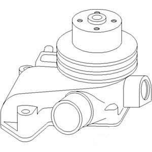 John Deere TRACTOR WATER-PUMP-W-PULLEY 