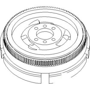 John Deere TRACTOR FLYWHEEL-W-RING-GEAR 