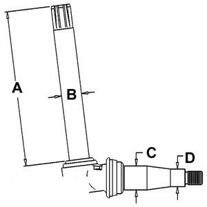 A-AR74606 SPINDLE LH/RH            