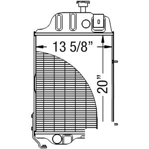 John Deere TRACTOR RADIATOR 