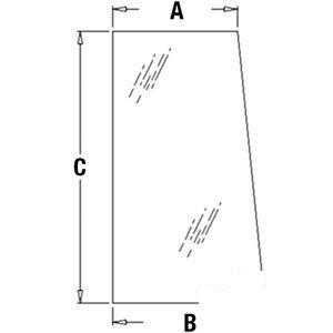 A-AT171897 GLASS REAR UPPER         