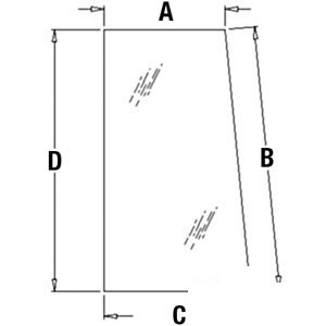 A-AT171898 GLASS SIDE WINDOW        