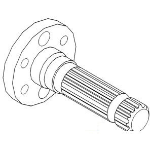 John Deere TRACTOR PTO-SHAFT-1000-RPM 