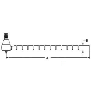 John Deere TRACTOR TIE-ROD-LONG-GROOVED 