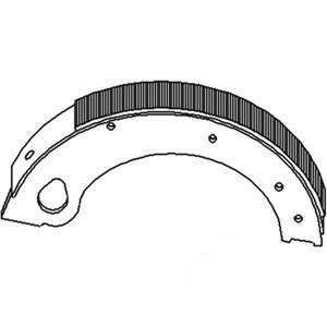 A-C5NN2218E BRAKE SHOE W/LINING 4/BOX