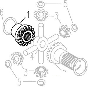 A-C5NN4236A GEAR LH DIFFERENTIAL     