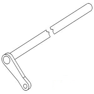 A-C7NN7N512A SHAFT CLUTCH PETAL       