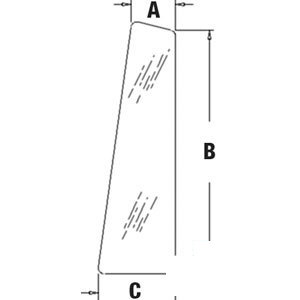A-CG6124 GLASS SIDE WINDOW        
