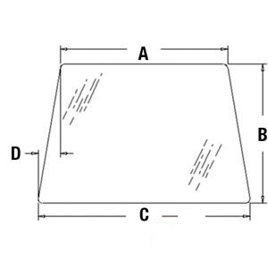 A-CG6120 GLASS WINDSHIELD         