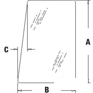 A-CG6123 GLASS SIDE WINDOW