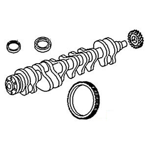 A-ZZ90089 CRANK SPLINED NOSE/ROPE