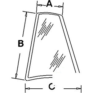 A-D126205 GLASSREAR QTR. PANEL WIN 