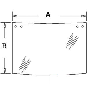 A-D129968 GLASS CENTER REAR WINDOW 