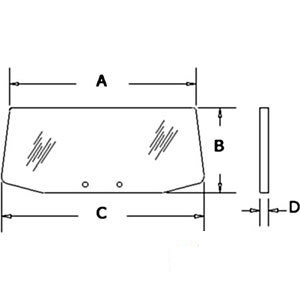 A-D6NN94420N11A GLASS LOWER REAR WINDOW  