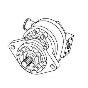 A-D8NN600DA HYDRAULIC PUMP (22 GPM)  