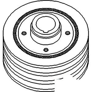 A-D8NN6316AC PULLEY CRANK. DAMPENER   