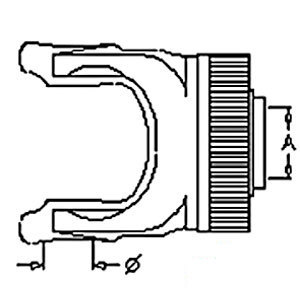 A-BP572100361 RS QD YOKE SPLINED