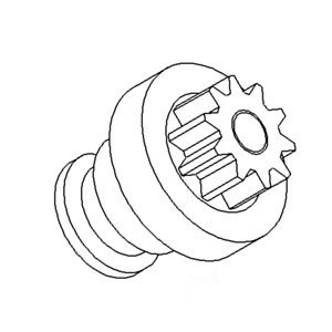 A-E4NN11350AA NEW STARTER DRIVE        