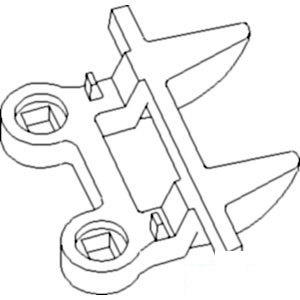 A-E59625 GUARD KNIFE; NON-CLOG    