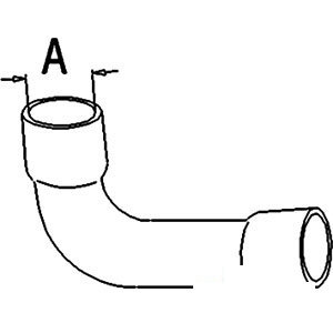 A-E7NN8260AA UPPER RADIATOR HOSE      