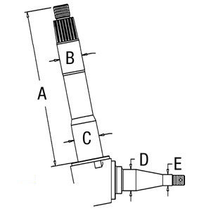 A-E9NN3105EB SPINDLE (RH/LH)          
