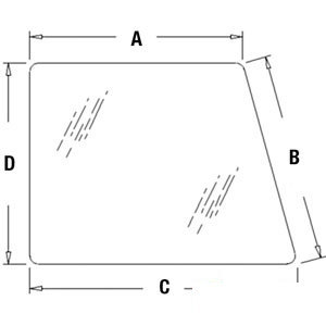 A-F63307 GLASS DOOR/RH WIN UPPER  