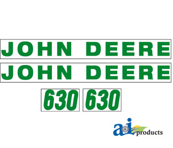 John Deere TRACTOR DECAL-SET-HOOD 