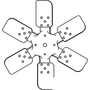 A-JE8600A FAN 6 BLADE              