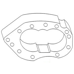 A-K2043B HYD PUMP CENTER PLATE    