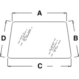 A-K312000 GLASS REAR WINDOW        